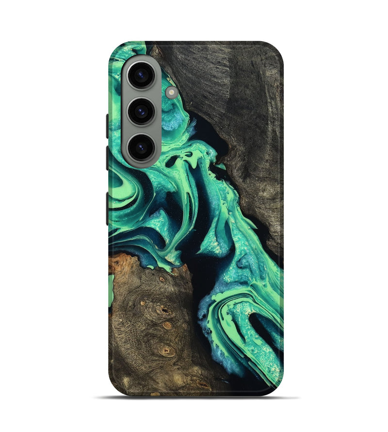 Galaxy S24 Wood Live Edge Phone Case - Kortney (Green, 798359)