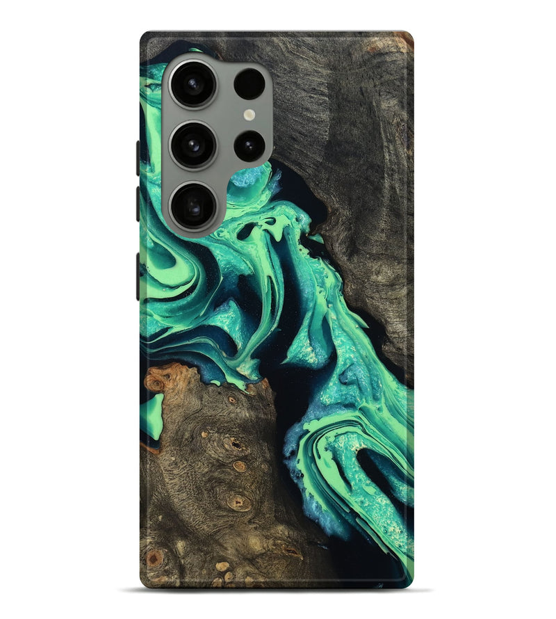 Galaxy S24 Ultra Wood Live Edge Phone Case - Kortney (Green, 798359)