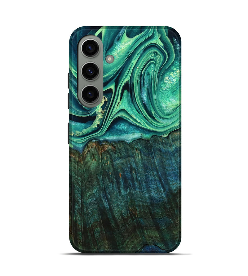 Galaxy S24 Wood Live Edge Phone Case - Kyree (Green, 798364)