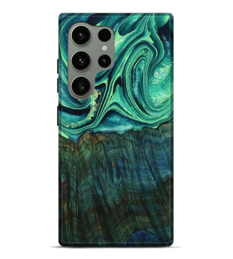 Galaxy S24 Ultra Wood Live Edge Phone Case - Kyree (Green, 798364)