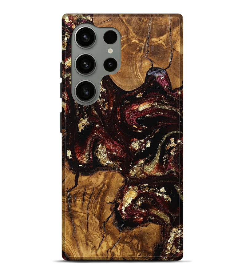 Galaxy S24 Ultra Wood Live Edge Phone Case - Jaheim (Red, 798365)