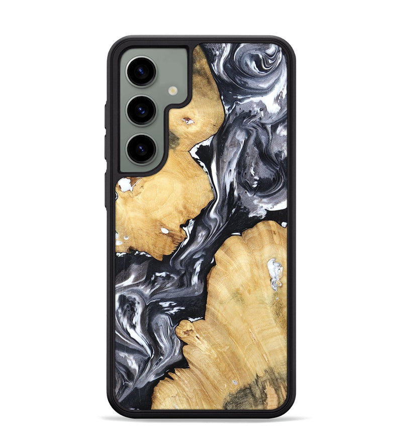 Galaxy S24 Plus Wood Phone Case - Amir (Black & White, 798369)