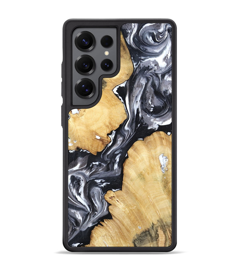 Galaxy S25 Ultra Wood Phone Case - Amir (Black & White, 798369)