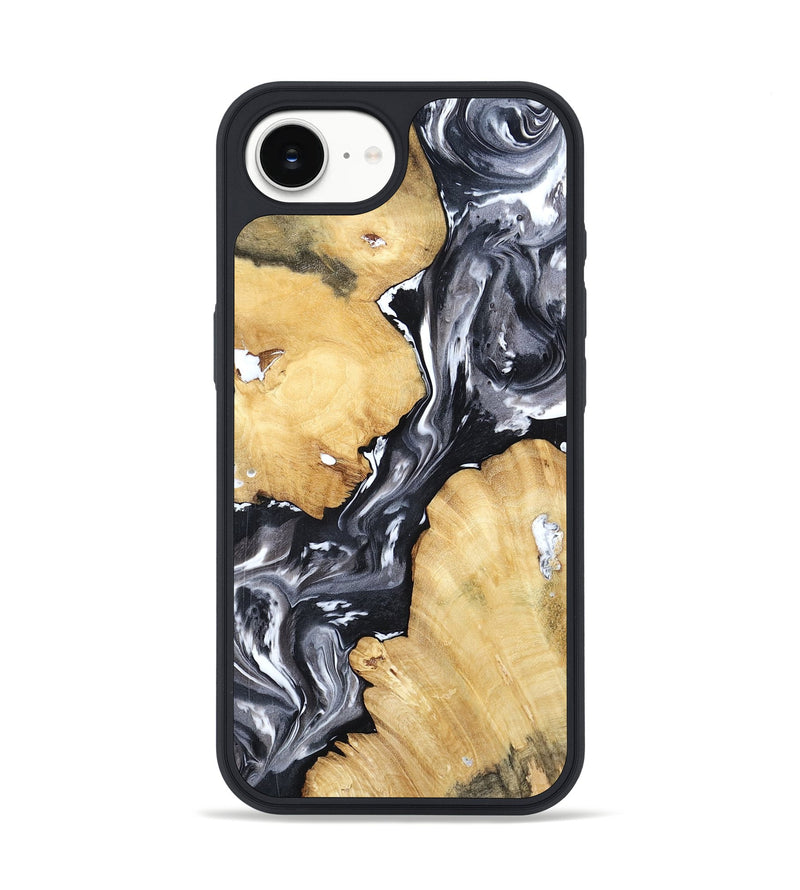 iPhone 16e Wood Phone Case - Amir (Black & White, 798369)