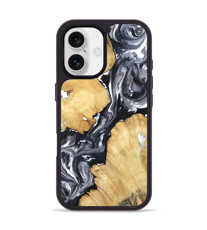 iPhone 17 Wood Phone Case - Amir (Black & White, 798369)