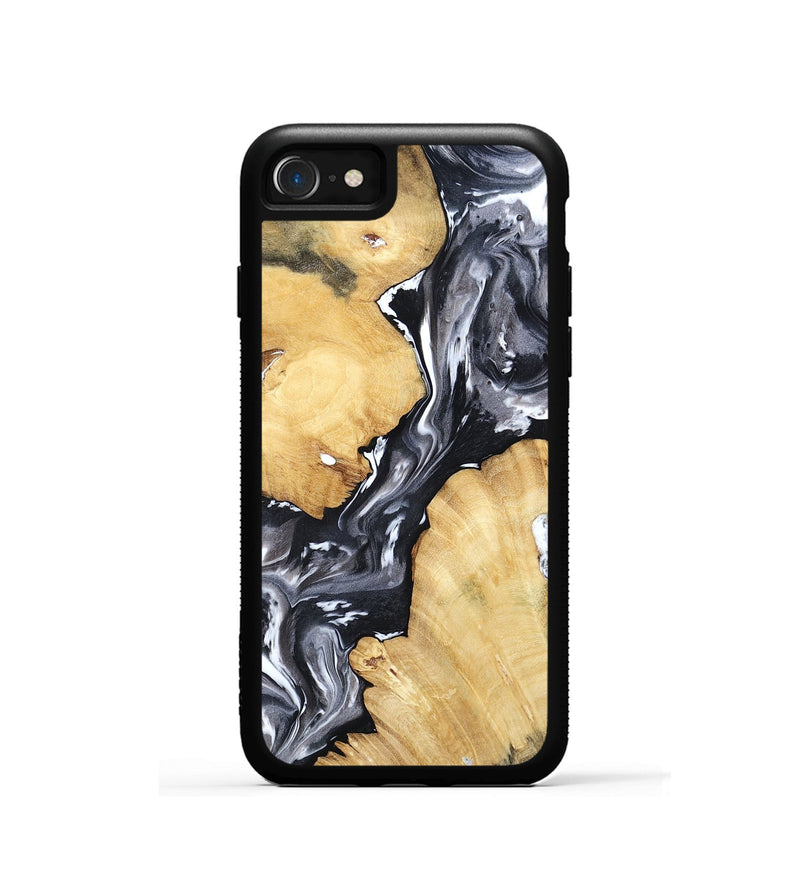 iPhone SE Wood Phone Case - Amir (Black & White, 798369)