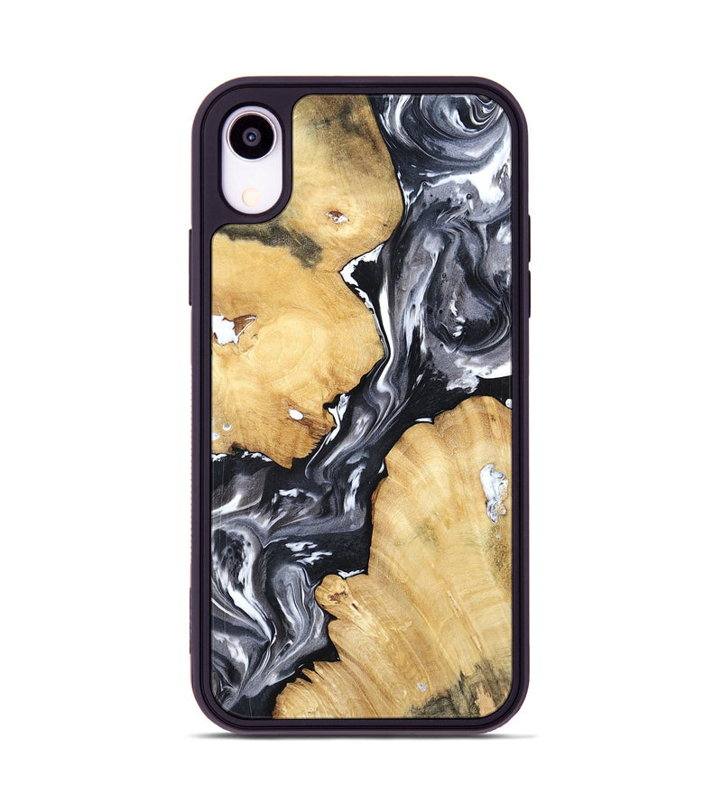 iPhone Xr Wood Phone Case - Amir (Black & White, 798369)
