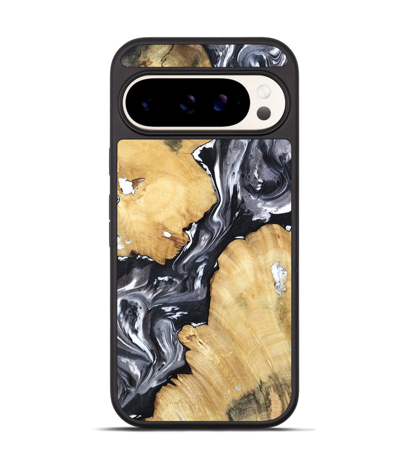 Pixel 9 Pro Wood Phone Case - Amir (Black & White, 798369)