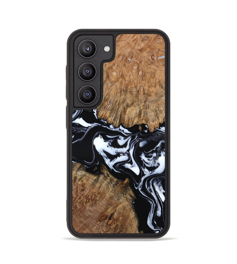 Galaxy S23 Wood Phone Case - Gemma (Black & White, 798370)
