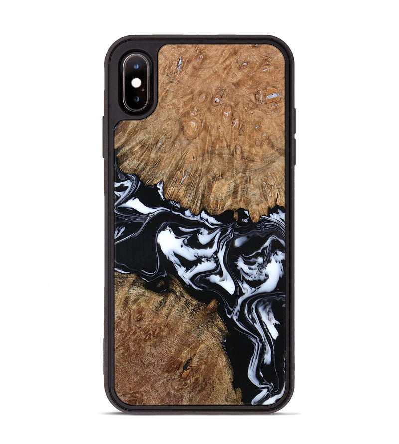 iPhone Xs Max Wood Phone Case - Gemma (Black & White, 798370)