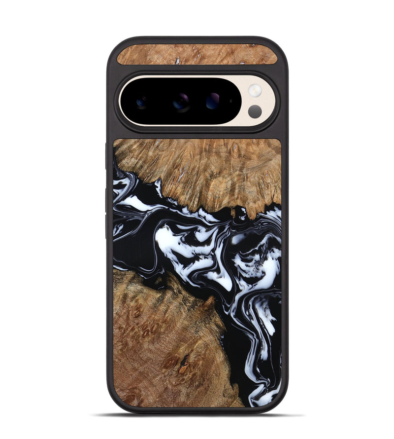 Pixel 10 Wood Phone Case - Gemma (Black & White, 798370)