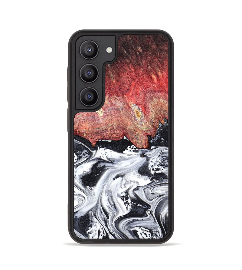 Galaxy S23 Wood Phone Case - Deidre (Black & White, 798372)