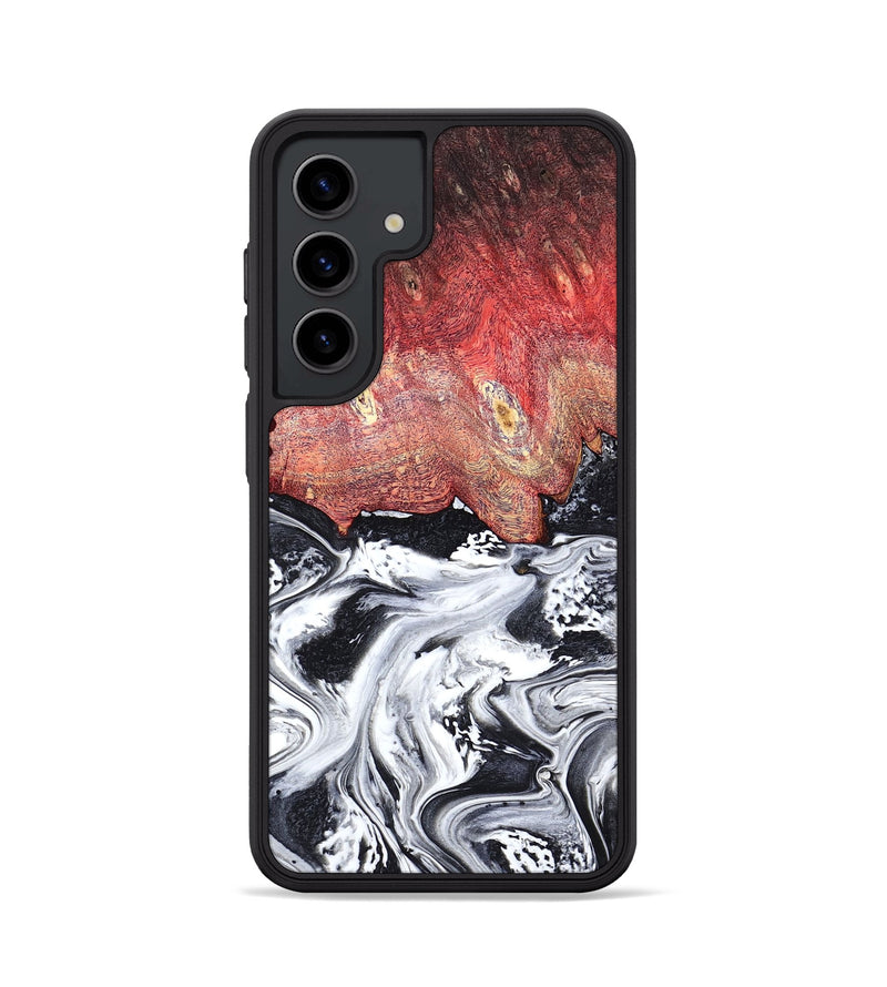 Galaxy S24 Wood Phone Case - Deidre (Black & White, 798372)