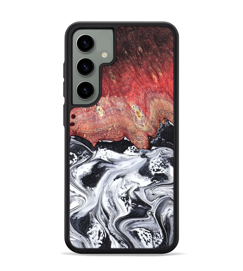 Galaxy S24 Plus Wood Phone Case - Deidre (Black & White, 798372)