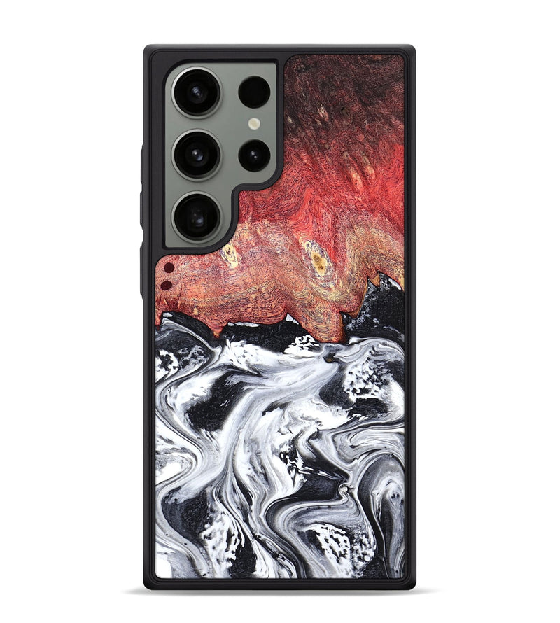 Galaxy S24 Ultra Wood Phone Case - Deidre (Black & White, 798372)