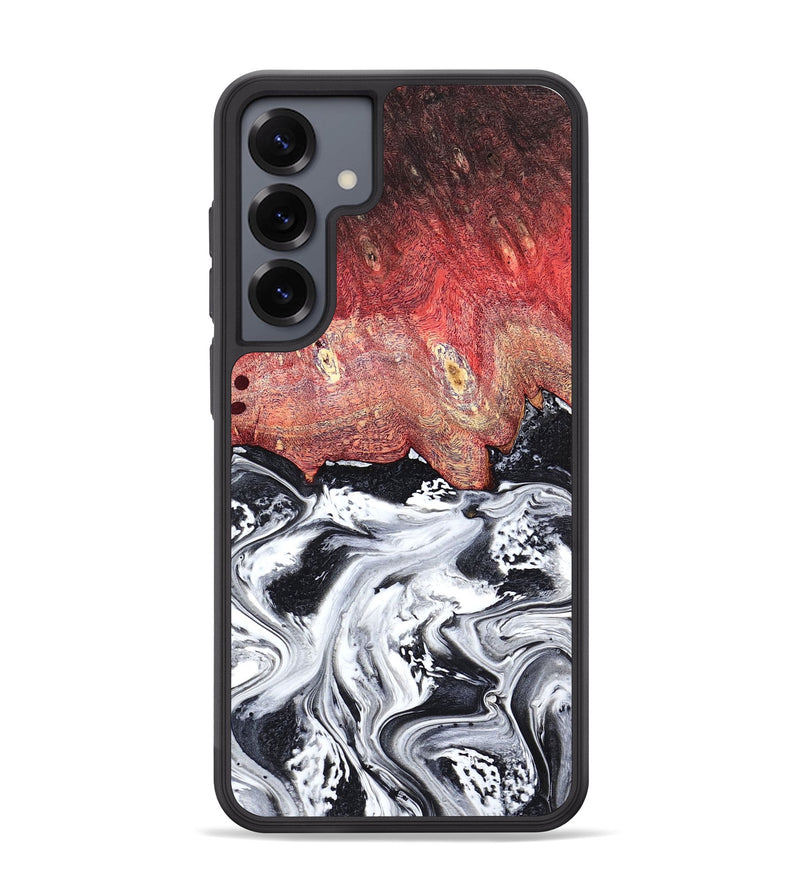 Galaxy S25 Plus Wood Phone Case - Deidre (Black & White, 798372)