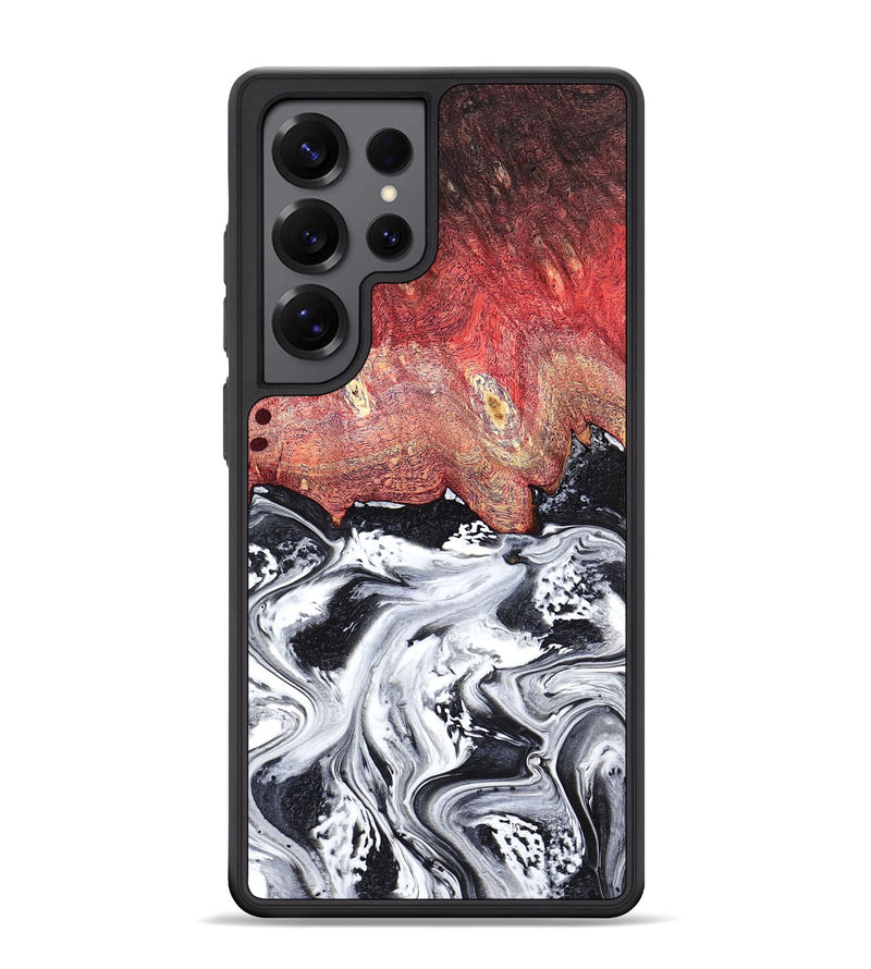 Galaxy S25 Ultra Wood Phone Case - Deidre (Black & White, 798372)