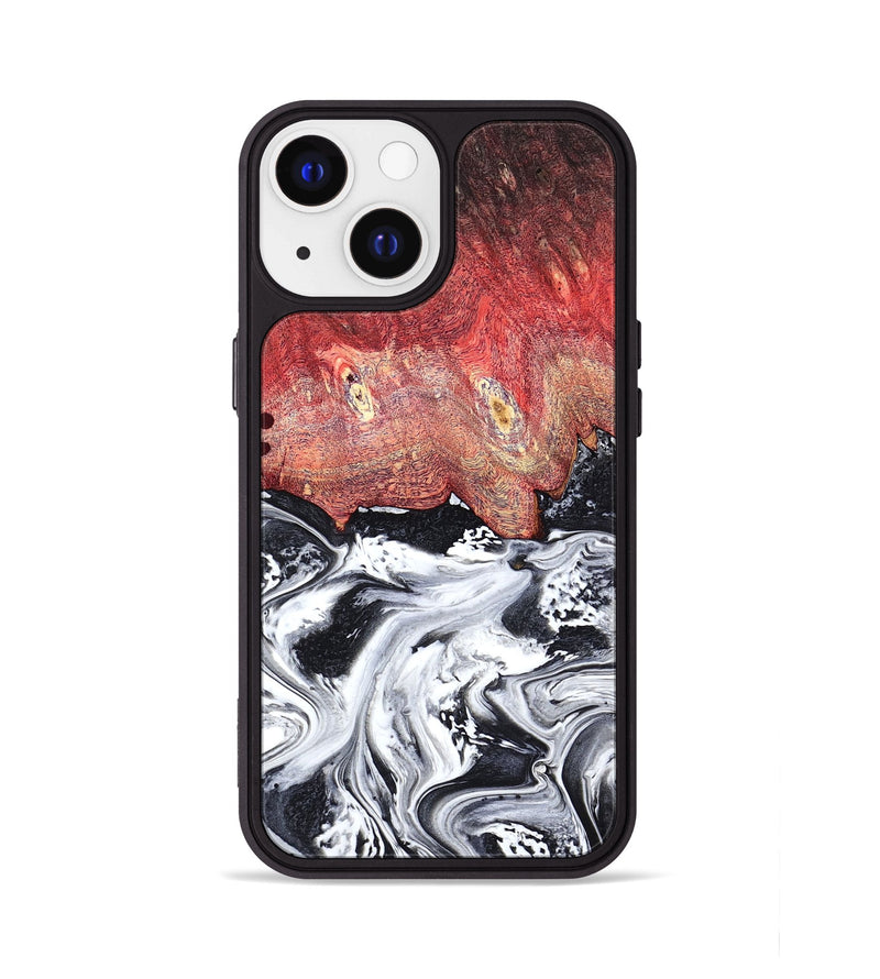 iPhone 13 Wood Phone Case - Deidre (Black & White, 798372)