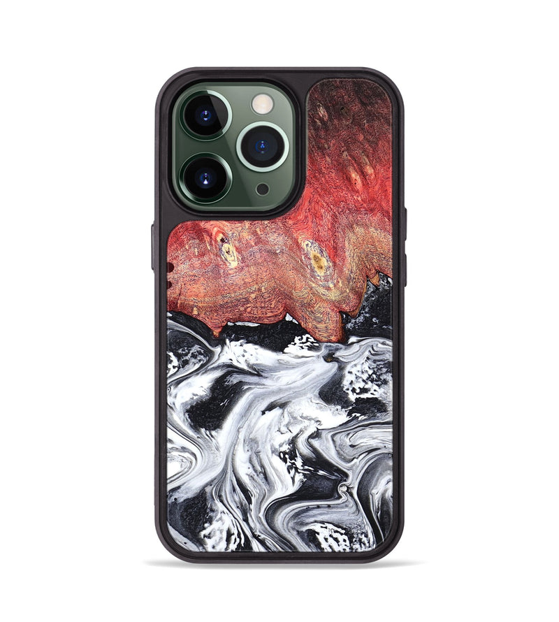 iPhone 13 Pro Wood Phone Case - Deidre (Black & White, 798372)