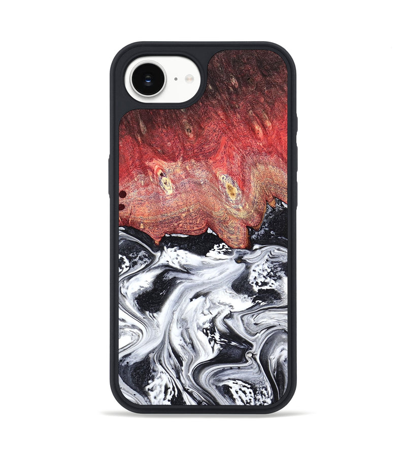 iPhone 16e Wood Phone Case - Deidre (Black & White, 798372)