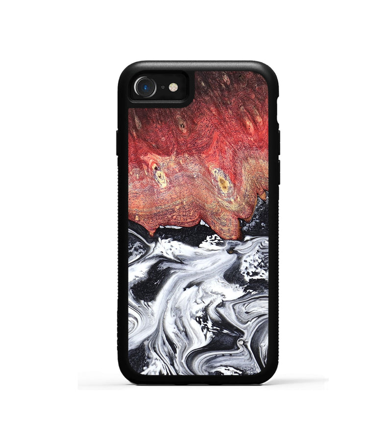 iPhone SE Wood Phone Case - Deidre (Black & White, 798372)