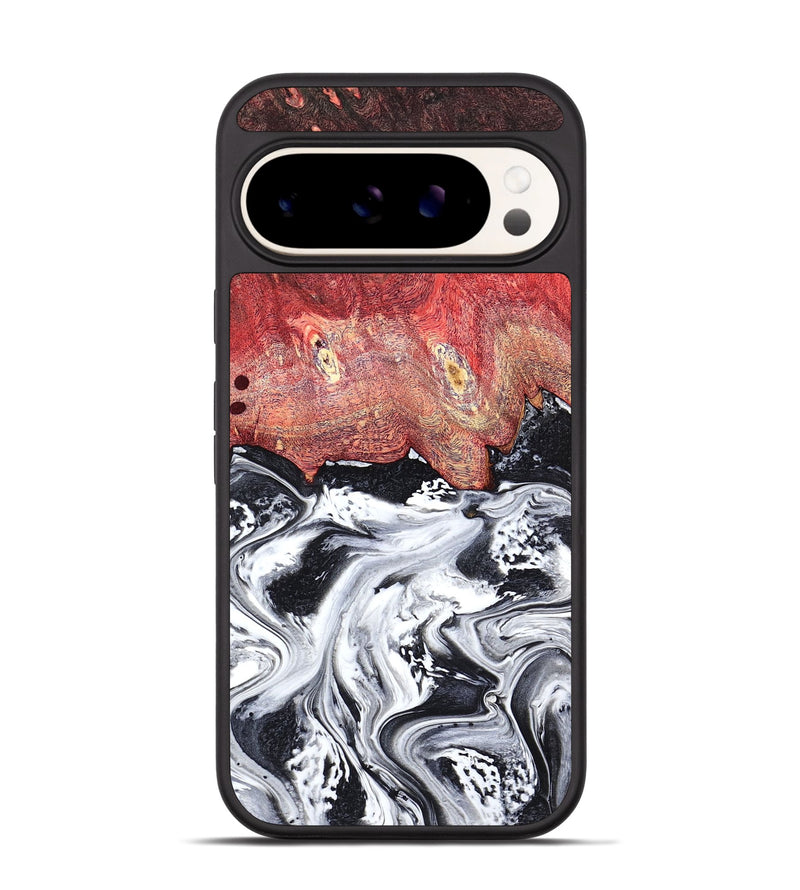 Pixel 9 Pro Wood Phone Case - Deidre (Black & White, 798372)