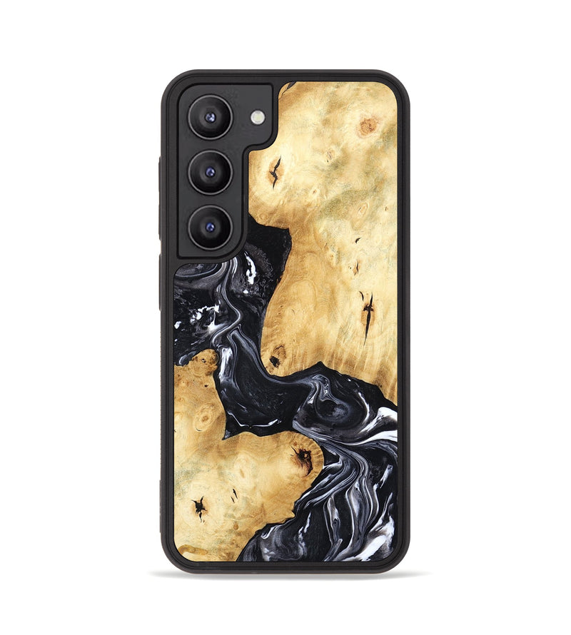Galaxy S23 Wood Phone Case - Lailah (Black & White, 798373)