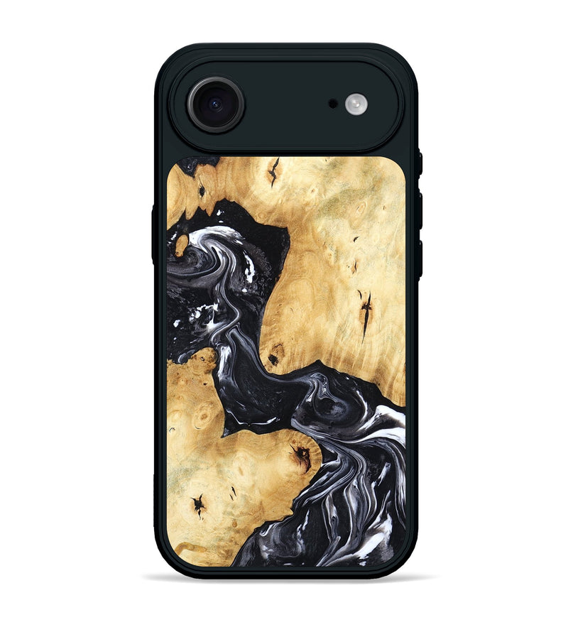 iPhone 17 Air Wood Phone Case - Lailah (Black & White, 798373)