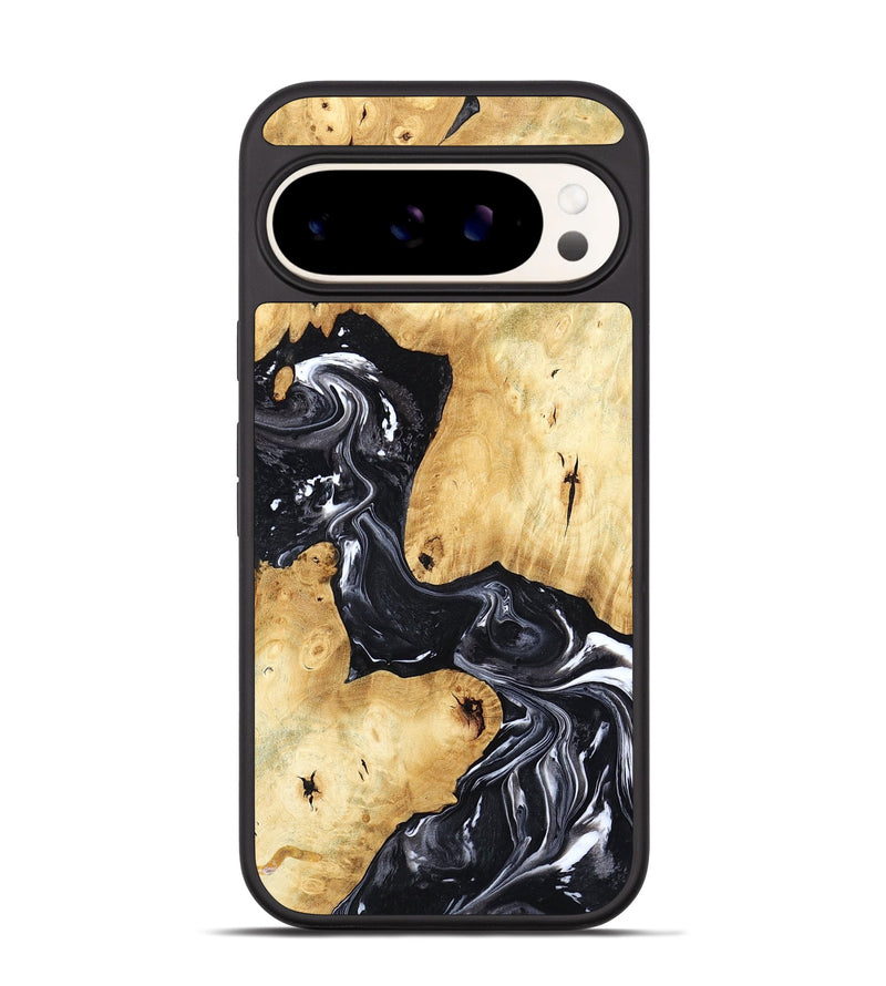 Pixel 9 Pro Wood Phone Case - Lailah (Black & White, 798373)