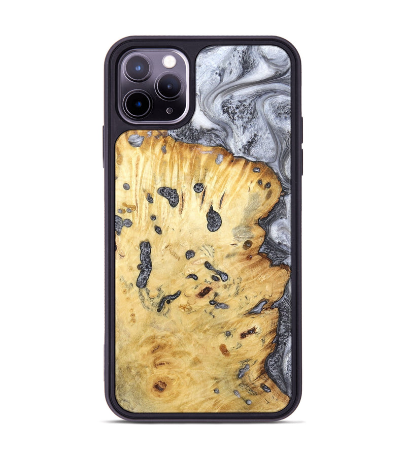 iPhone 11 Pro Max Wood Phone Case - Tracey (Black & White, 798374)