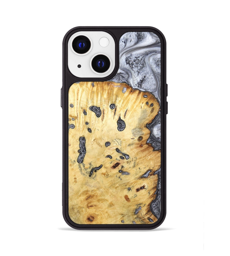 iPhone 13 Wood Phone Case - Tracey (Black & White, 798374)