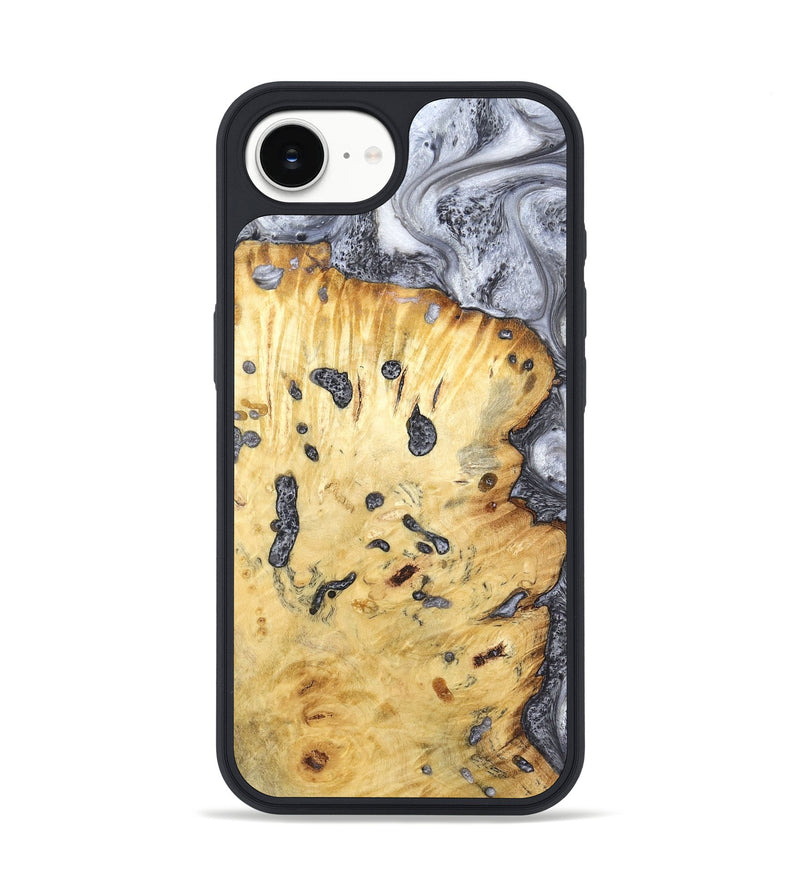 iPhone 16e Wood Phone Case - Tracey (Black & White, 798374)