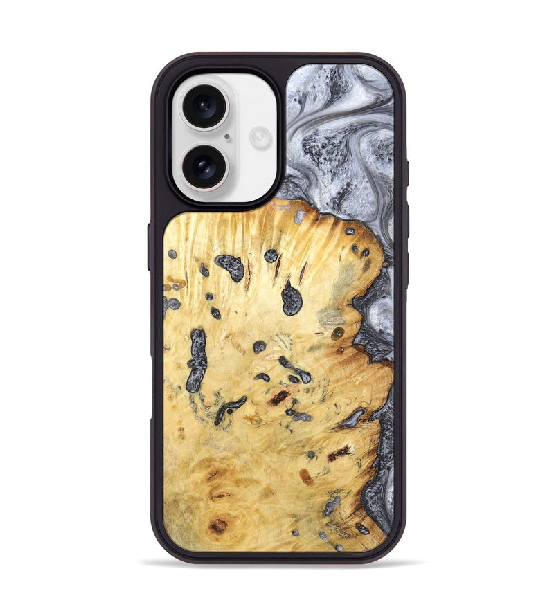 iPhone 17 Wood Phone Case - Tracey (Black & White, 798374)