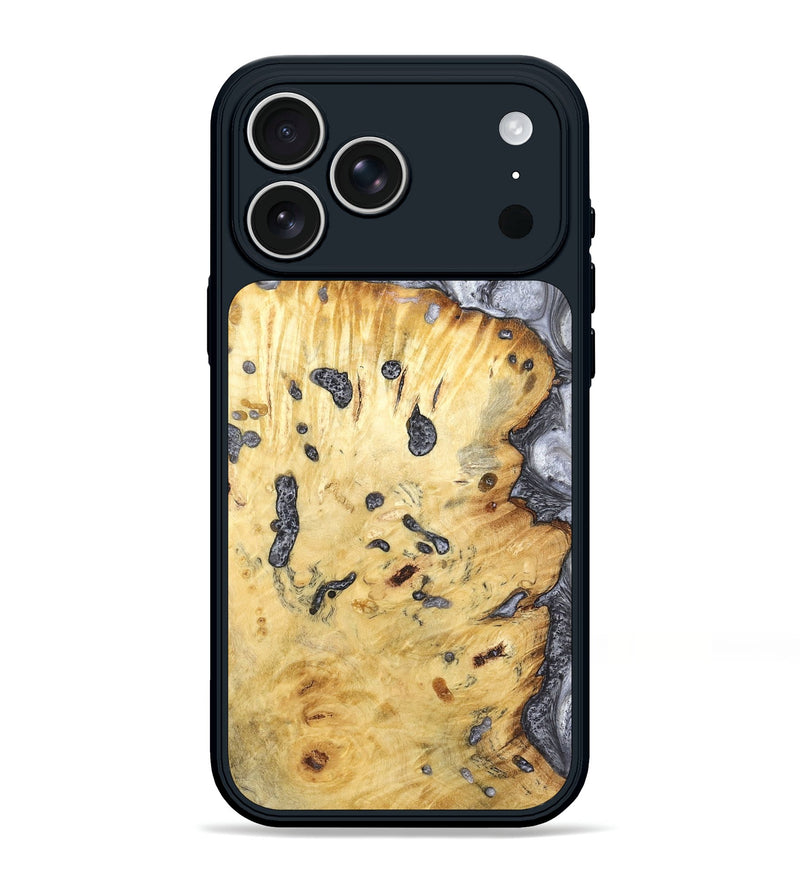 iPhone 17 Pro Max Wood Phone Case - Tracey (Black & White, 798374)