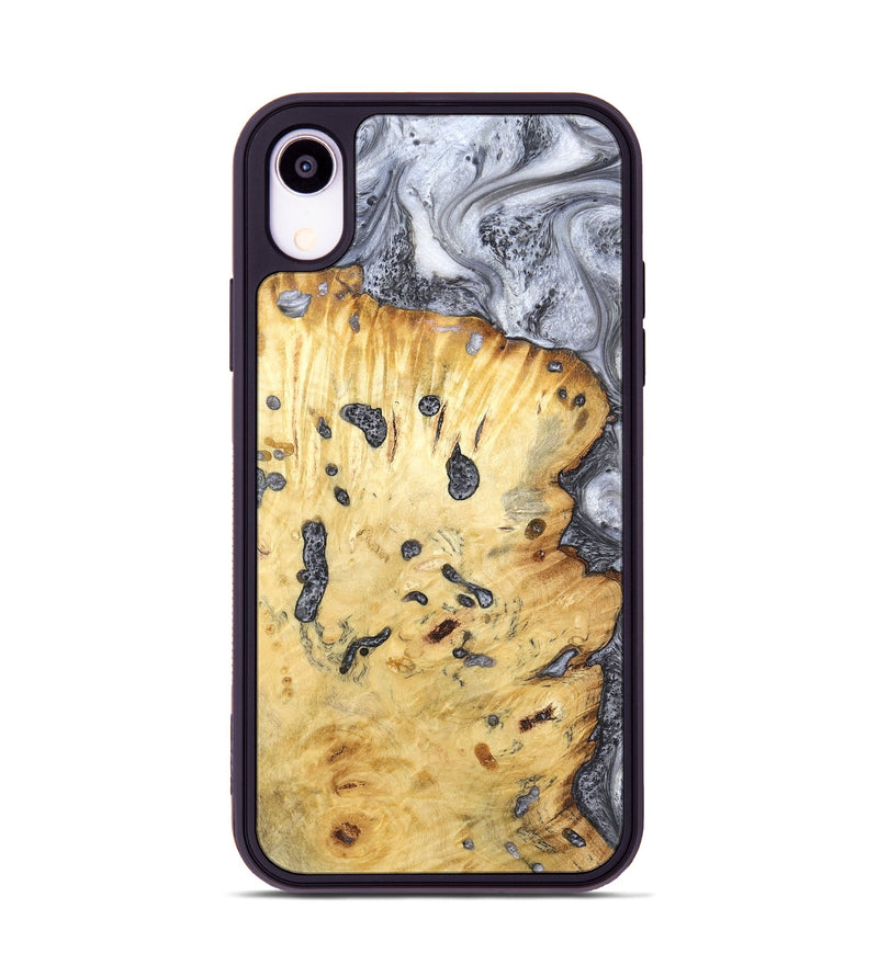 iPhone Xr Wood Phone Case - Tracey (Black & White, 798374)