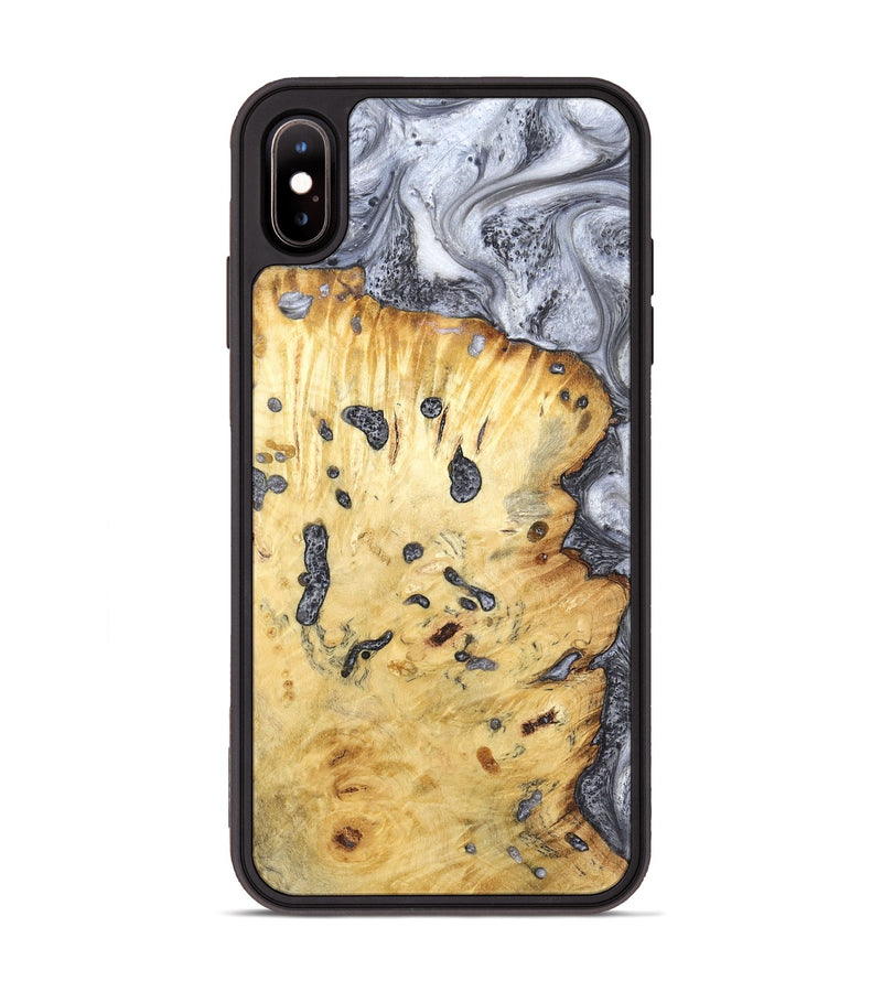 iPhone Xs Max Wood Phone Case - Tracey (Black & White, 798374)