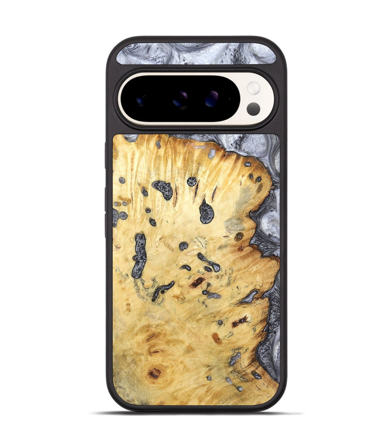 Pixel 9 Pro Wood Phone Case - Tracey (Black & White, 798374)