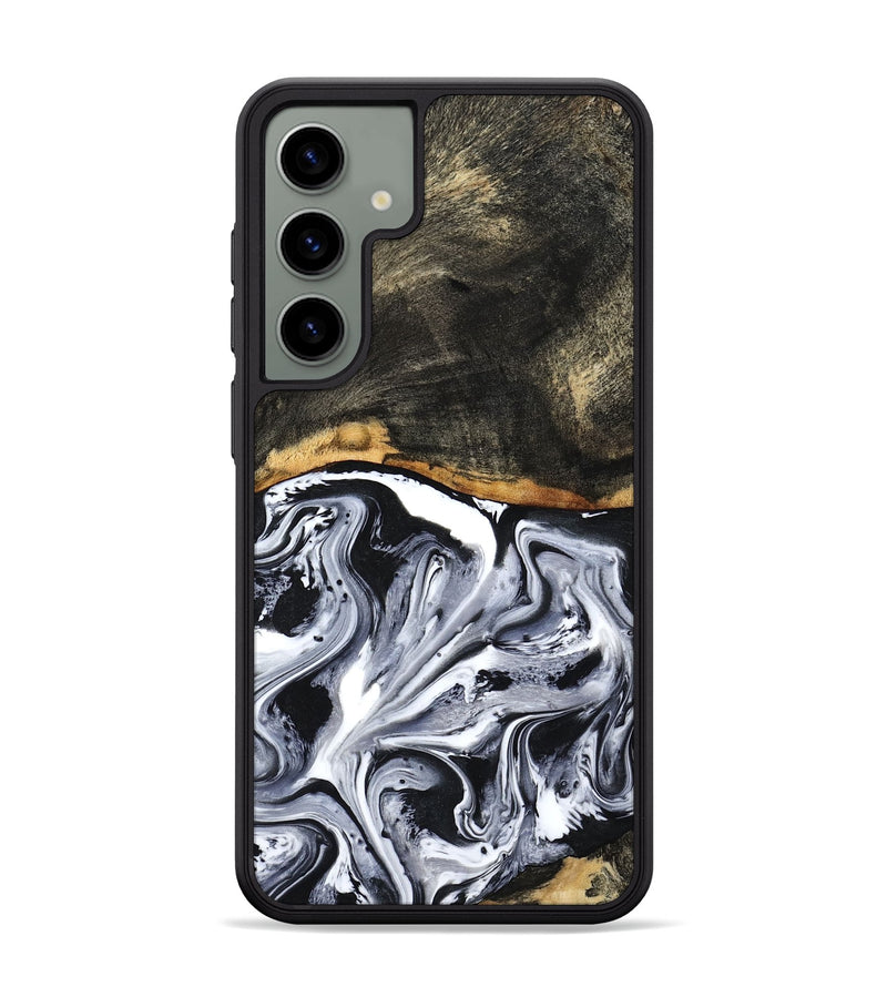 Galaxy S24 Plus Wood Phone Case - Kadin (Black & White, 798375)