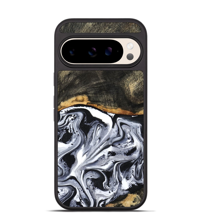 Pixel 10 Wood Phone Case - Kadin (Black & White, 798375)