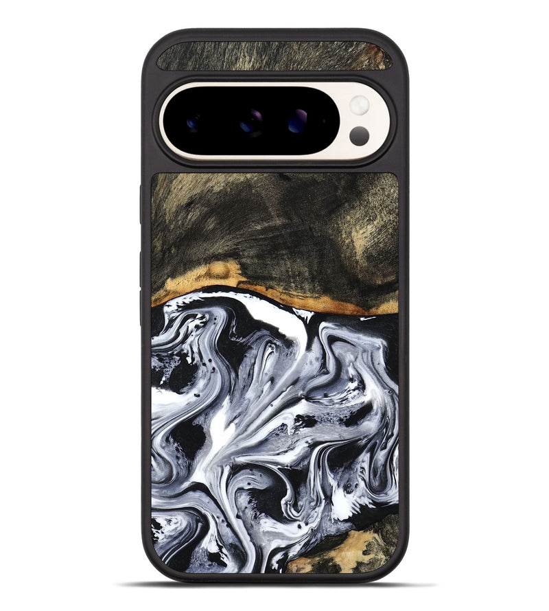 Pixel 10 Pro XL Wood Phone Case - Kadin (Black & White, 798375)