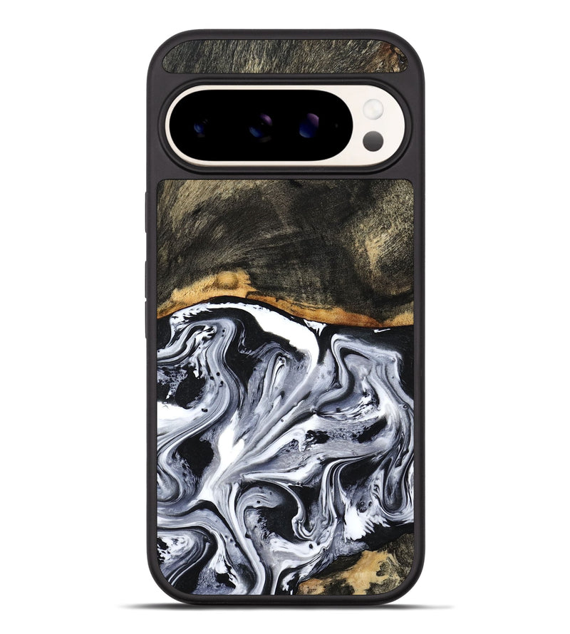 Pixel 9 Pro XL Wood Phone Case - Kadin (Black & White, 798375)