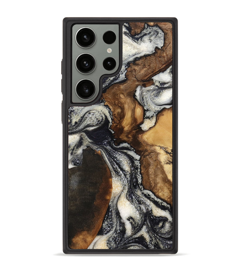 Galaxy S23 Ultra Wood Phone Case - Ashlynn (Black & White, 798376)