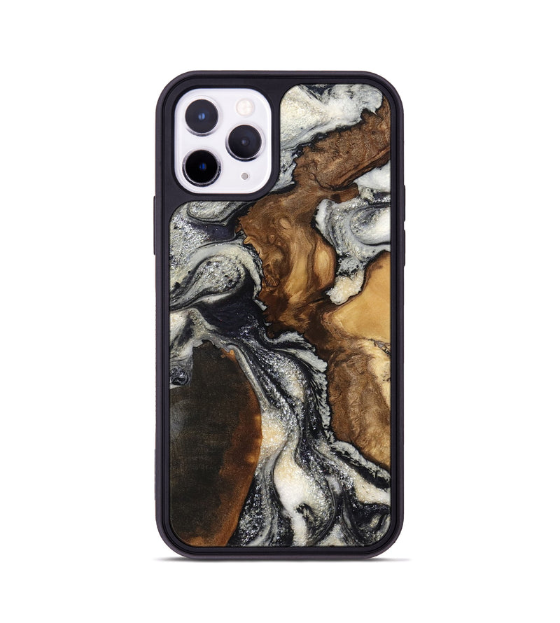 iPhone 11 Pro Wood Phone Case - Ashlynn (Black & White, 798376)