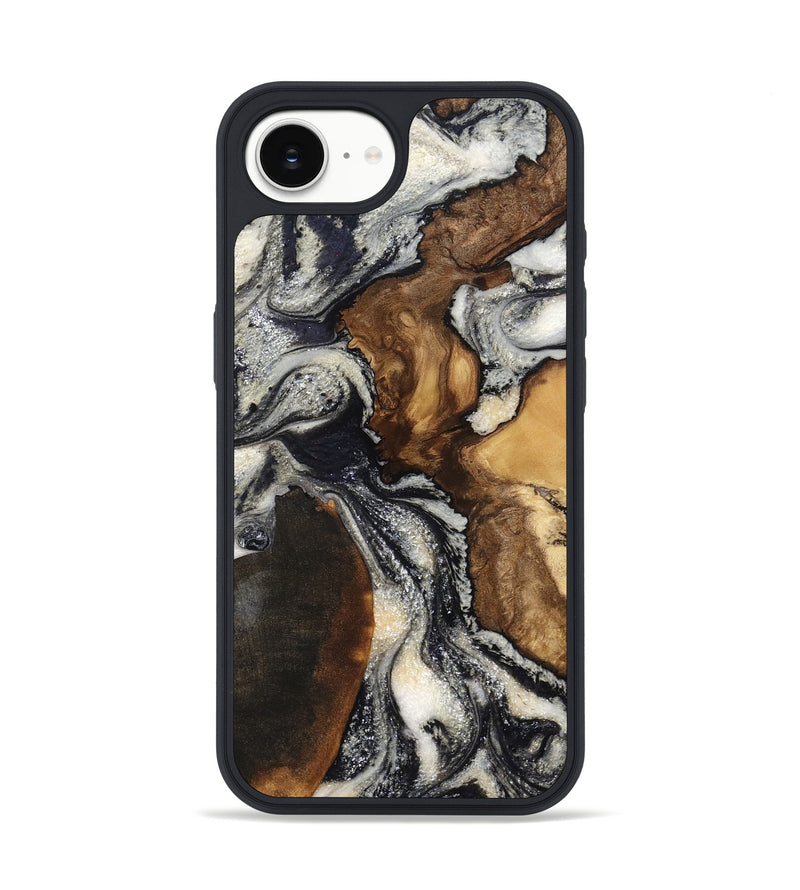 iPhone 16e Wood Phone Case - Ashlynn (Black & White, 798376)