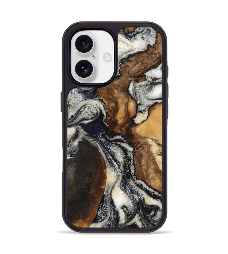 iPhone 17 Wood Phone Case - Ashlynn (Black & White, 798376)