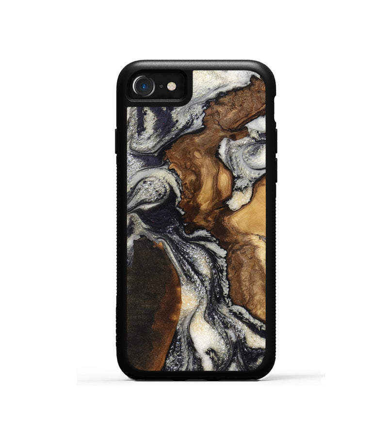 iPhone SE Wood Phone Case - Ashlynn (Black & White, 798376)