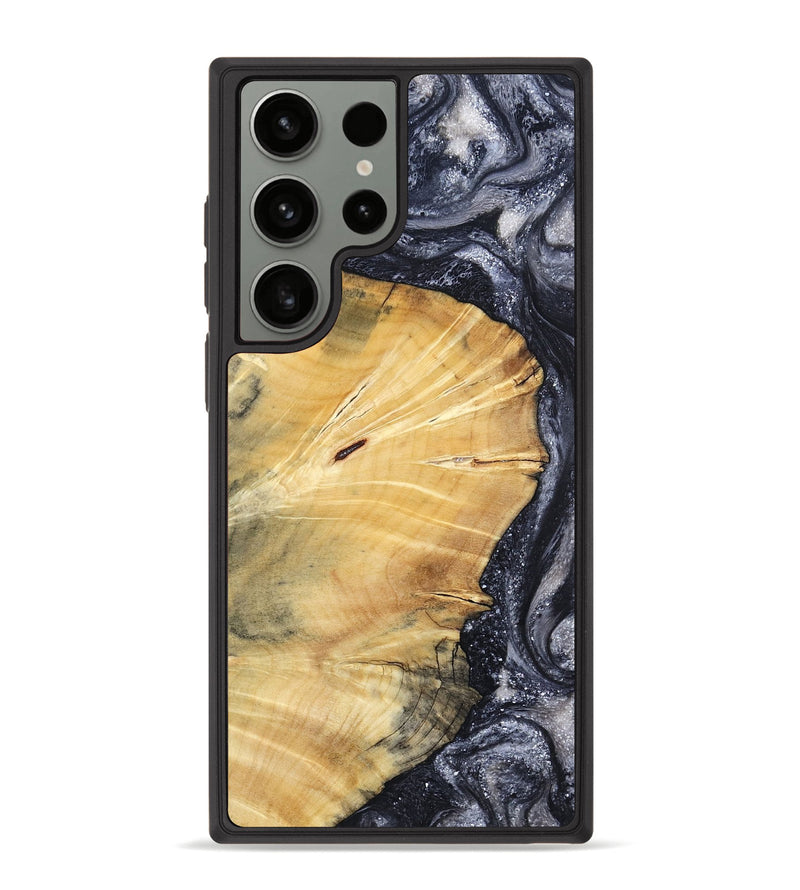 Galaxy S23 Ultra Wood Phone Case - Vienna (Black & White, 798377)