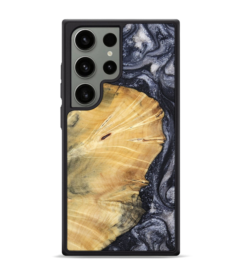 Galaxy S24 Ultra Wood Phone Case - Vienna (Black & White, 798377)