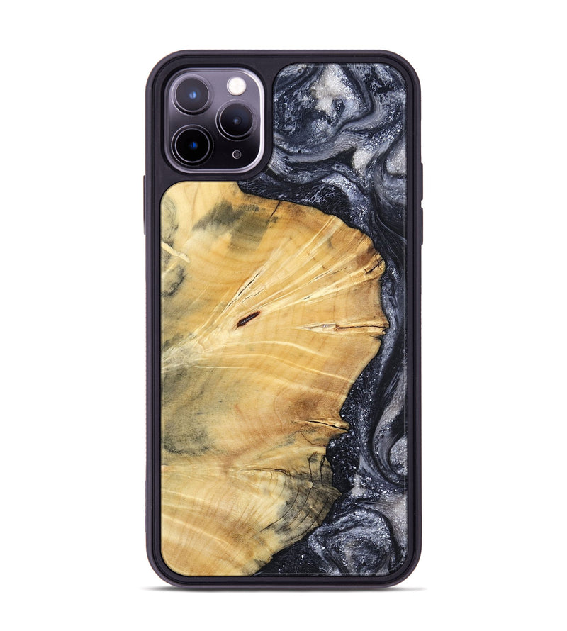 iPhone 11 Pro Max Wood Phone Case - Vienna (Black & White, 798377)
