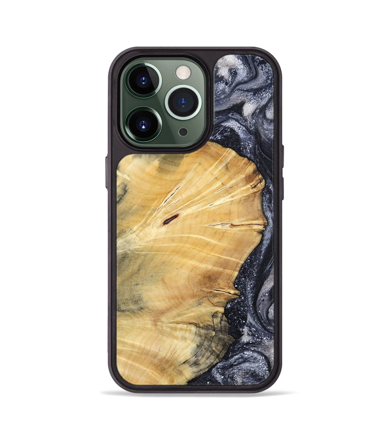 iPhone 13 Pro Wood Phone Case - Vienna (Black & White, 798377)
